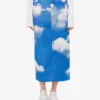 Archive Clouds cotton bull skirt