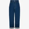 Blue cotton denim pants