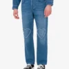 Blue cotton denim pants