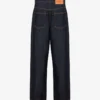 Blue cotton denim pants