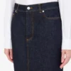 Blue denim skirt