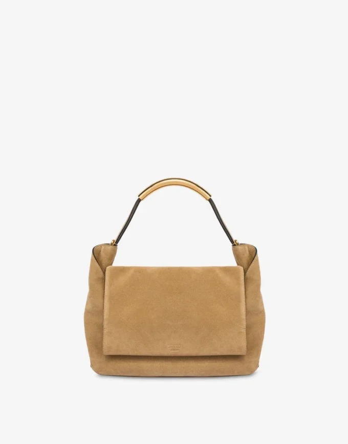 Braided Suede Handle Me Bag