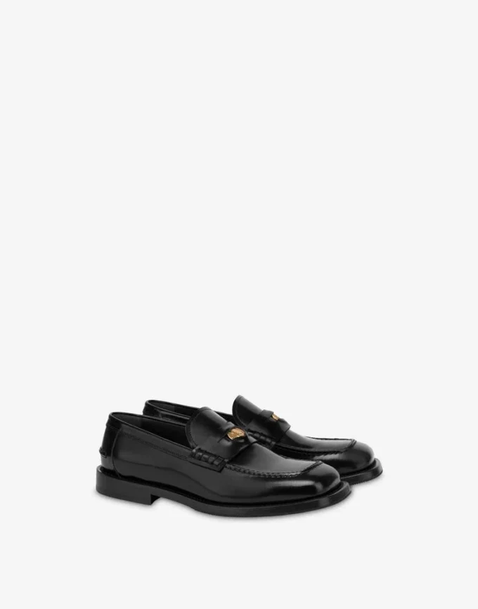 Brushed calfskin loafers