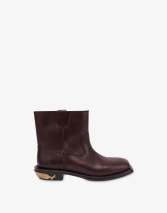 Calfskin ankle boots