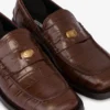 Coconut print calfskin loafers