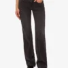 Cotton denim flare pants