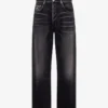 Cotton denim pants