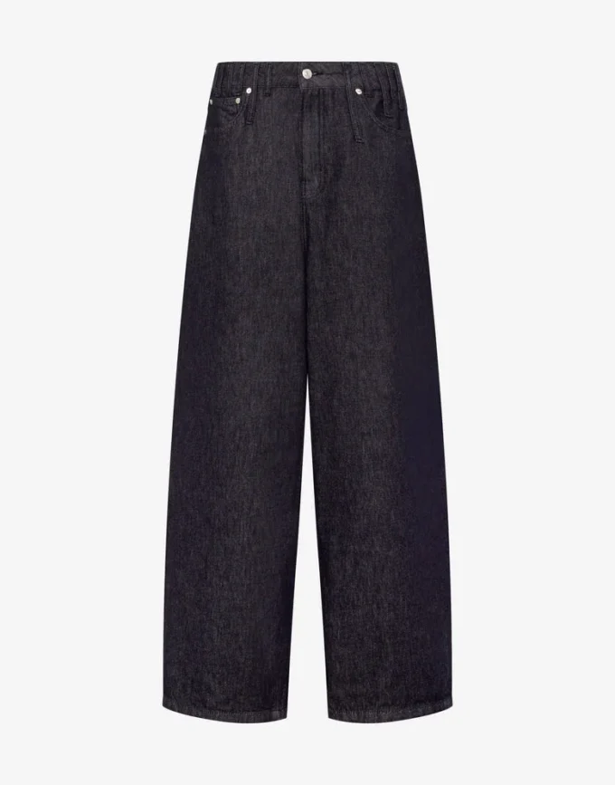 Cotton denim pants
