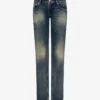 Cotton denim pants