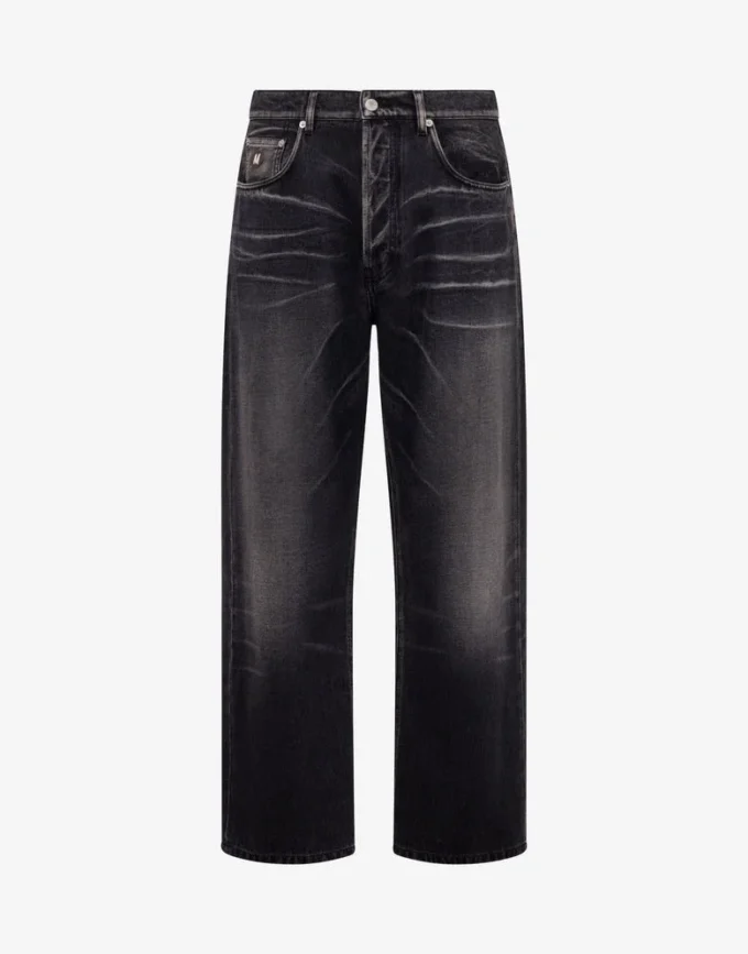 Cotton denim pants