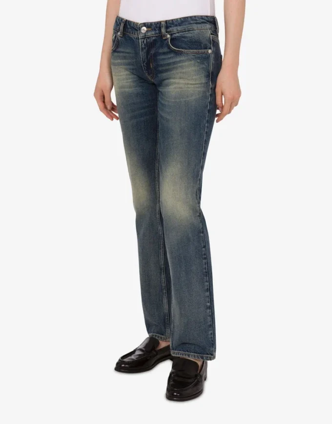 Cotton denim pants