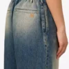 Cotton denim pants