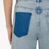 Cotton denim trousers