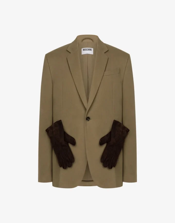 Cotton diagonal jacket