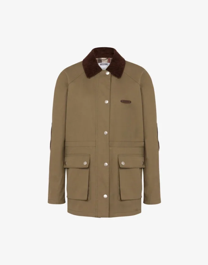 Cotton diagonal jacket