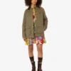 Cotton diagonal jacket