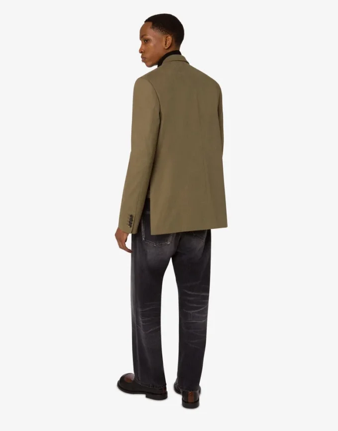 Cotton diagonal jacket