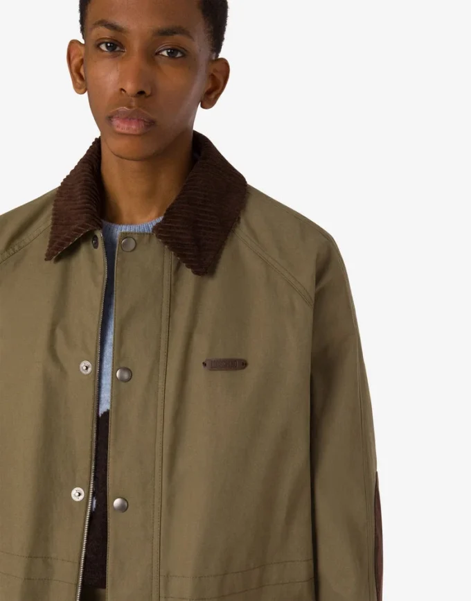 Cotton diagonal jacket