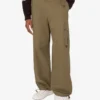 Cotton diagonal pants