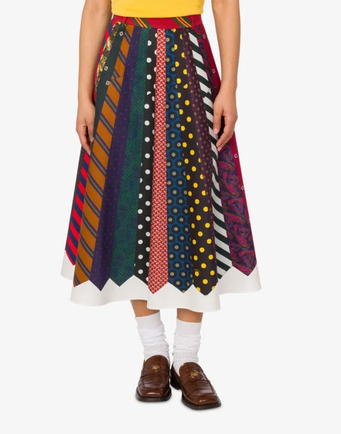 Cotton gabardine skirt Archive