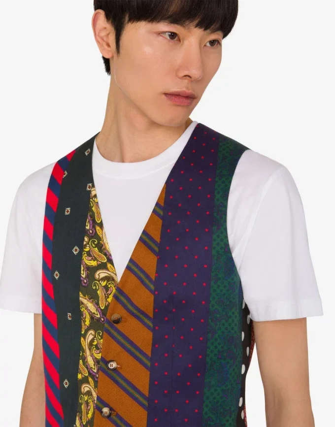 Cotton gabardine vest Archive