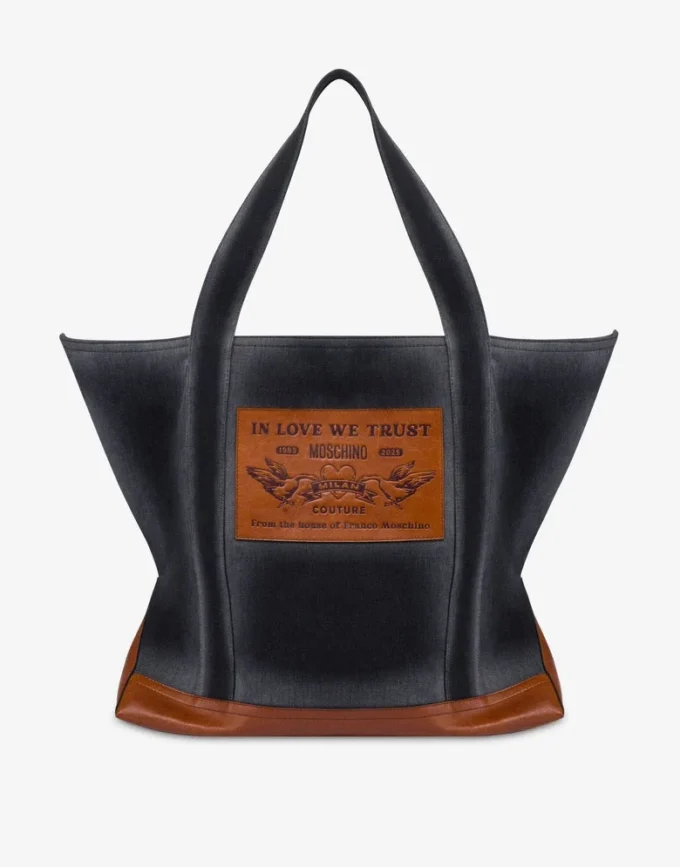Denim maxi tote