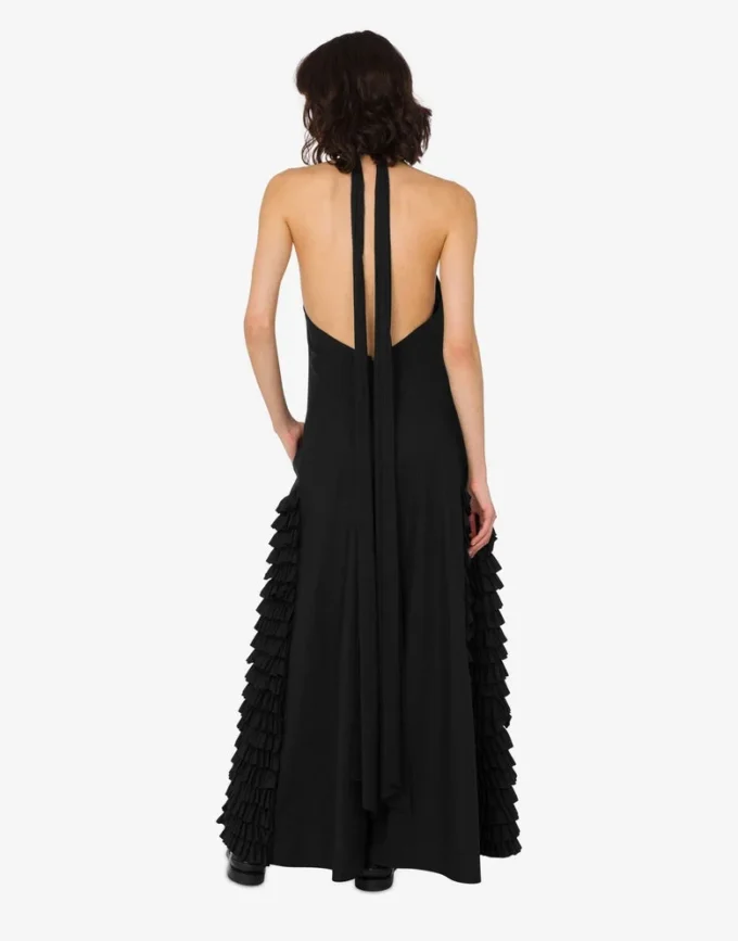 Embroidered cotton poplin dress