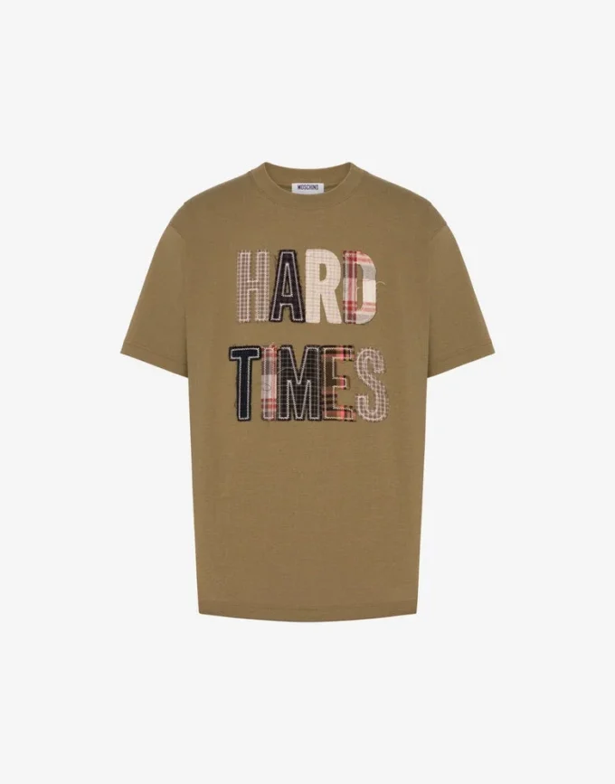 Embroidered organic cotton jersey T-shirt