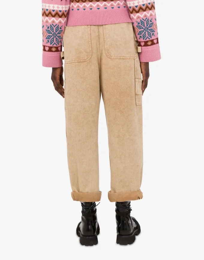 Garment-dyed drill pants