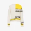 Intarsia wool blend pullover