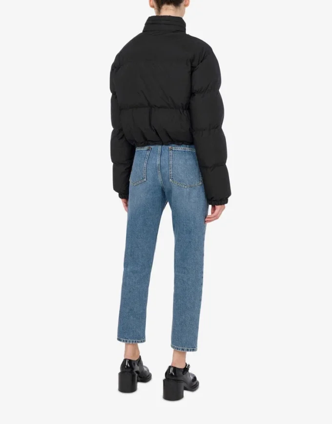 Lightweight Nylon Down Jacket Laurel Crown Logo