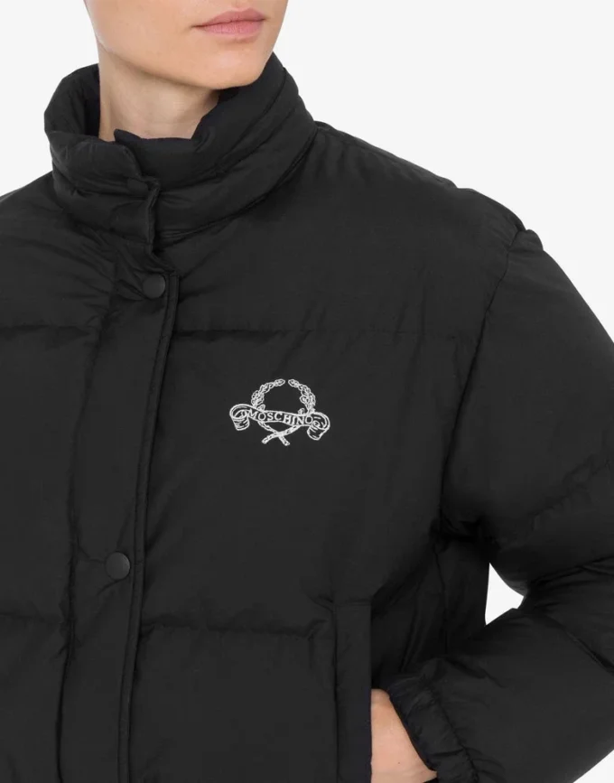 Lightweight Nylon Down Jacket Laurel Crown Logo
