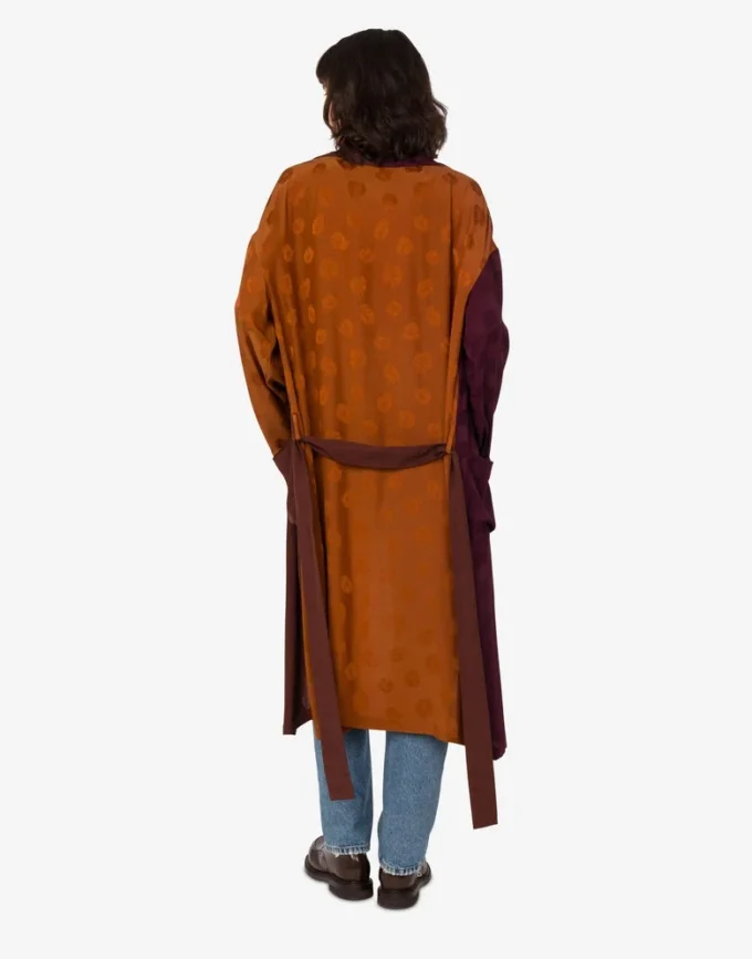 Lightweight silk-blend outerwear