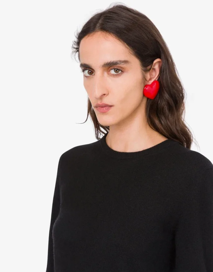 Metal clip-on earrings