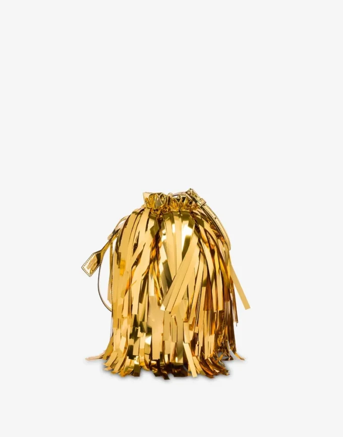 Mirror effect bucket bag