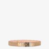 Mixed Lettering Logo calfskin belt