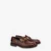 Moccasins in croc-print calfskin