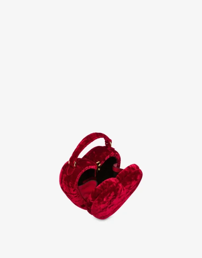 Moschino Love Me bag in velvet
