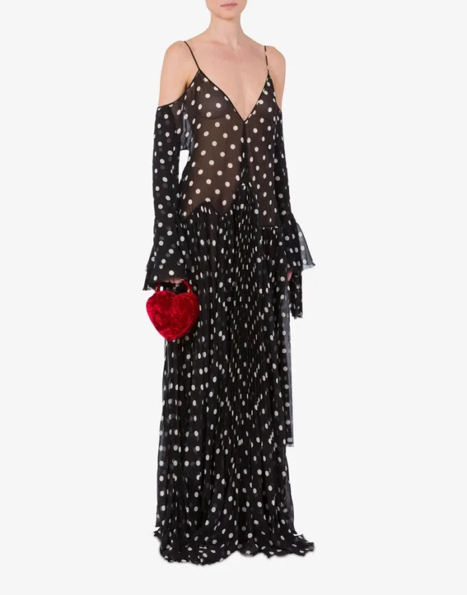 Moschino Love Me bag in velvet
