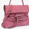 Moschino Tie Me bag in suede Medium