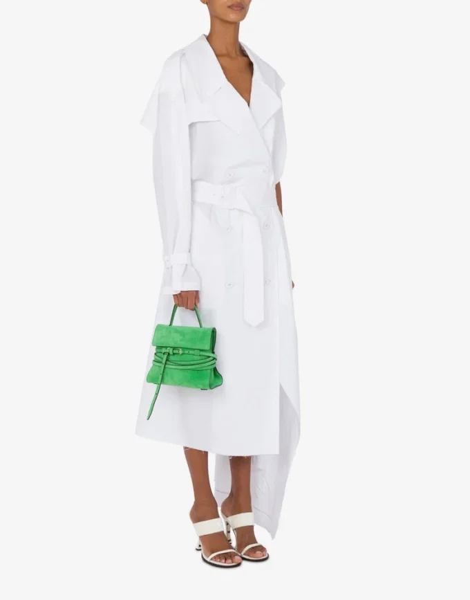 Moschino Tie Me bag in suede Small