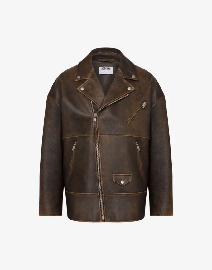Nappa Leather Biker Jacket Smiley®