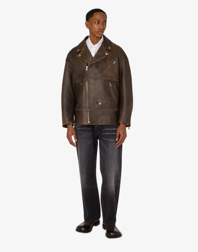 Nappa Leather Biker Jacket Smiley®