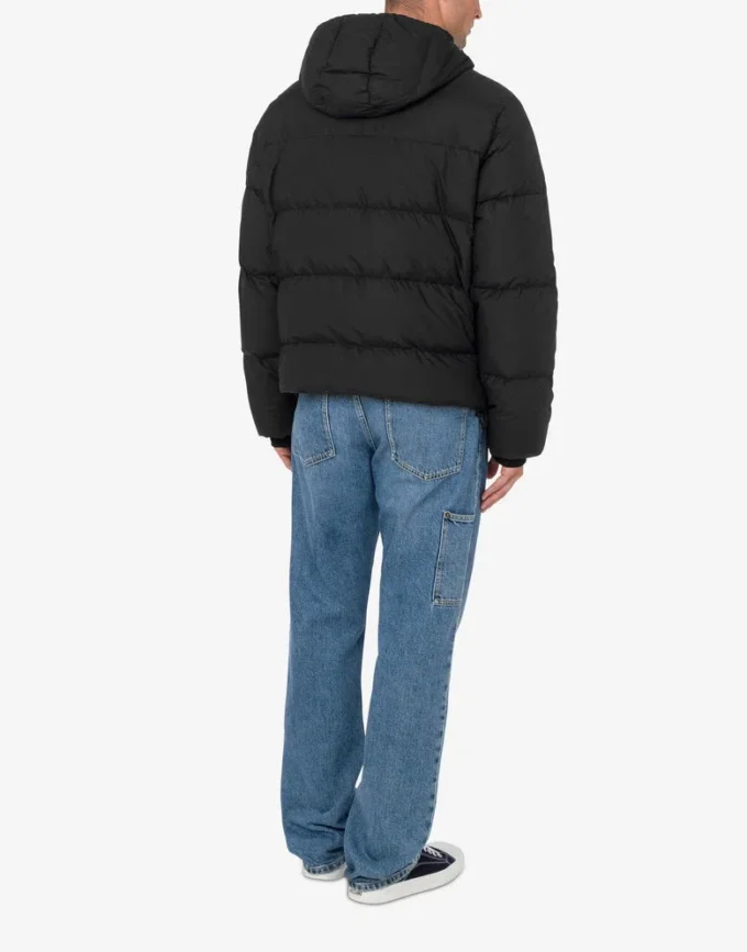 Nylon Puffer Jacket Laurel Crown Logo