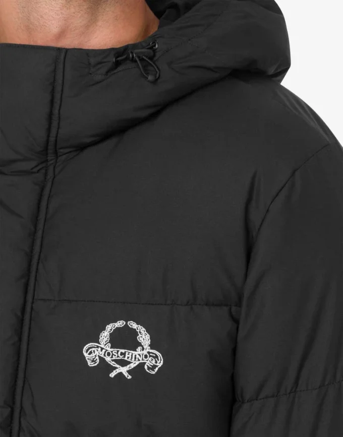 Nylon Puffer Jacket Laurel Crown Logo
