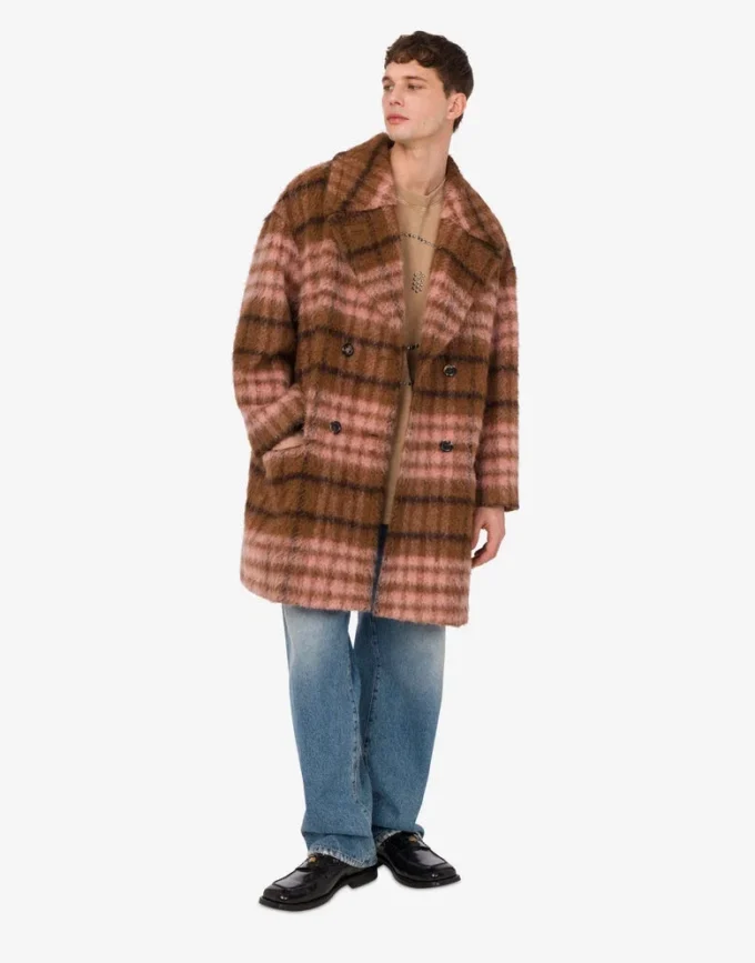 Oversized coat in soft fabric