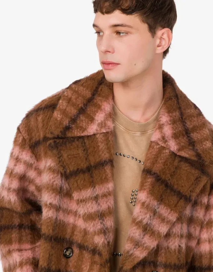 Oversized coat in soft fabric