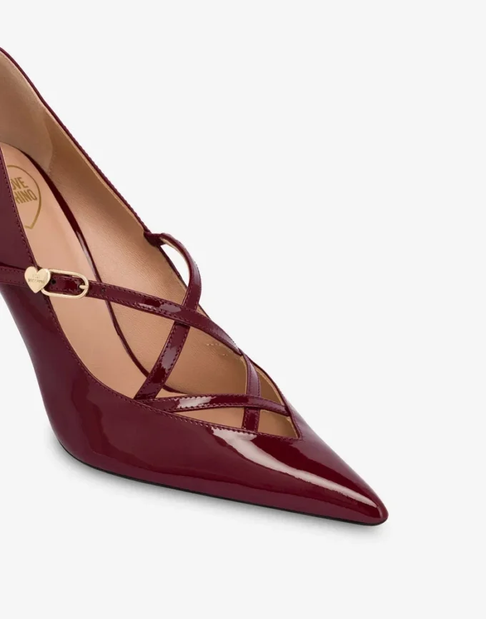 Patent leather pumps