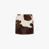 Pony skin miniskirt