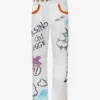 Printed cotton bull trousers